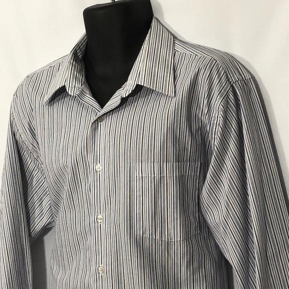 VAN HEUSEN fitted shirt long sleeve 18 36/37 - Picture 5 of 8